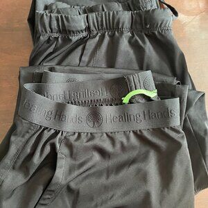 Healing Hands Black Scrub Pants